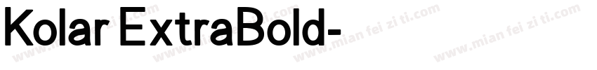 Kolar ExtraBold字体转换